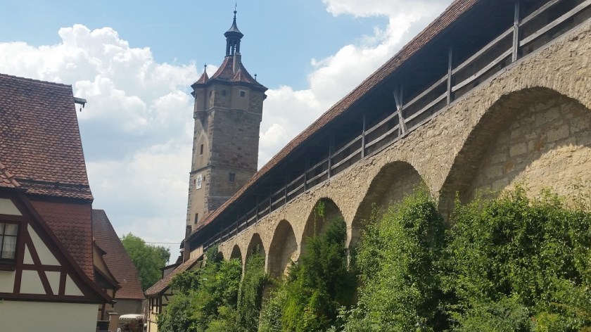 Ротенбург-на-Таубере Германия старая стена