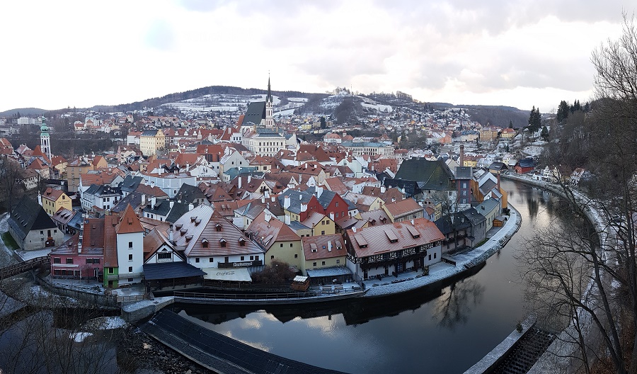 зима Чески Крумлов,Новый год Чехия