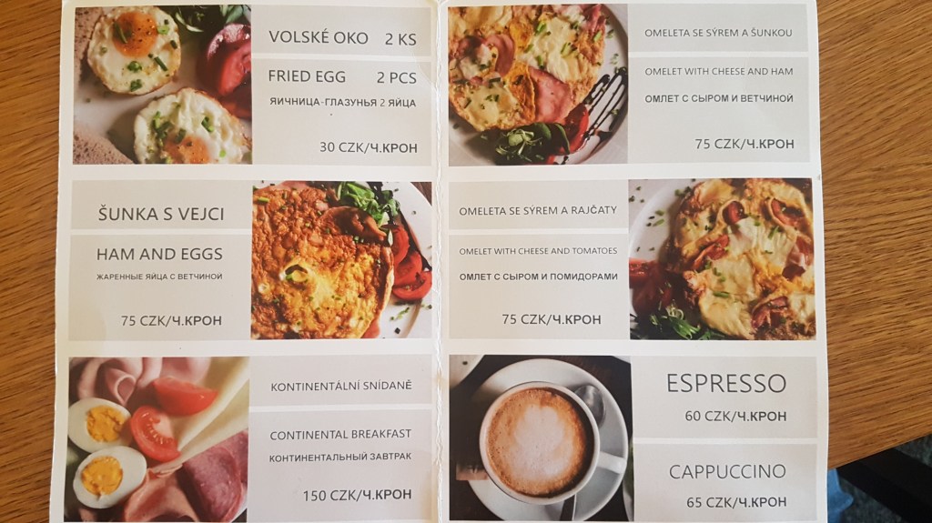 Завтрак в Праге,ресторан U Zlate Podkovy